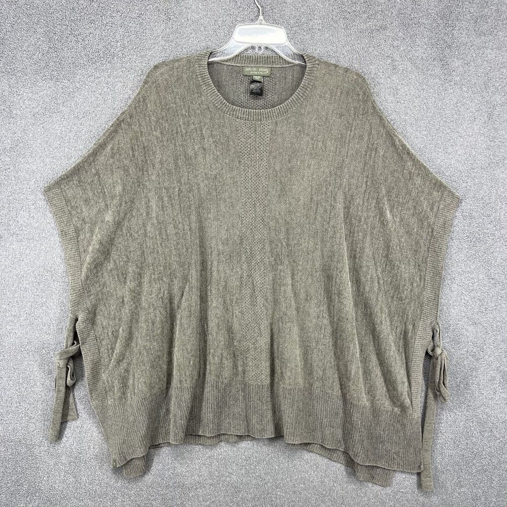 Barefoot Dreams Sweater Womens XXS XS CozyChic Ultra Lite Poncho Pullover Tie